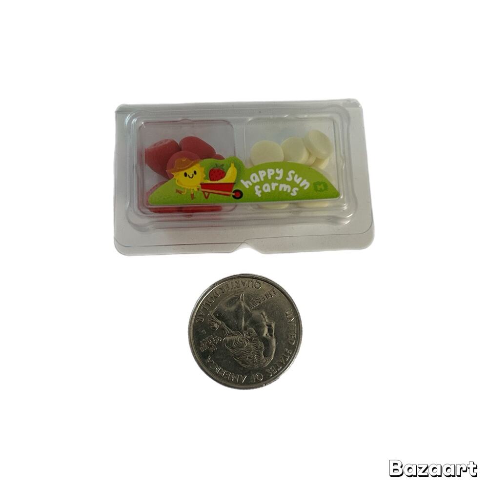 Miniverse Make It Mini Mini Pack of Banana Slices and Strawberries New